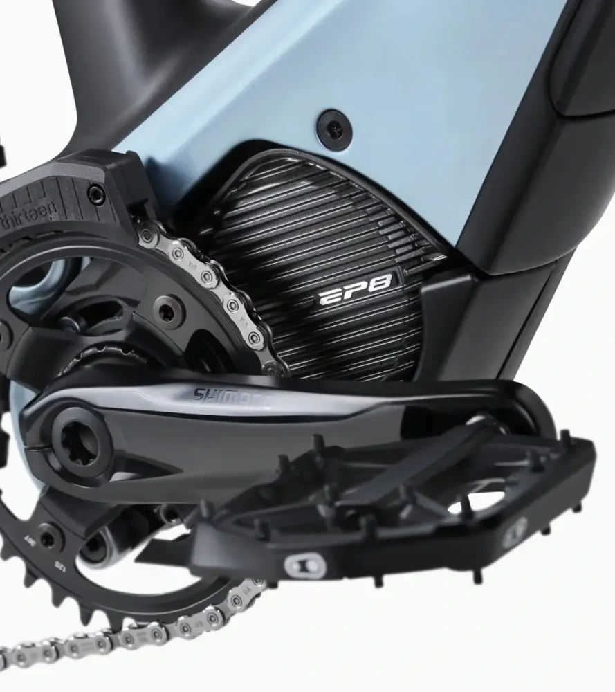 Porsche eBike Cross Performance horské elektrokolo s karbonovým rámem modrá metalíza