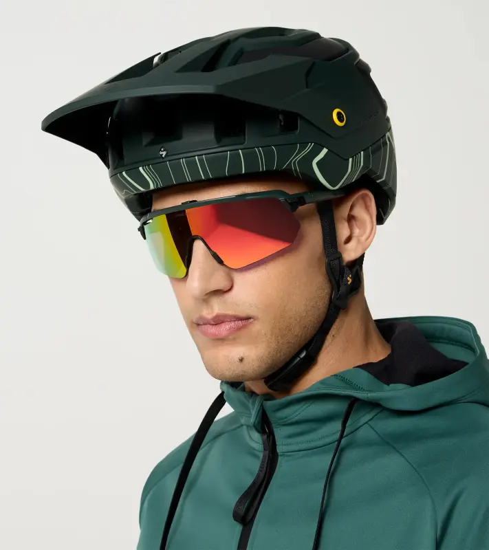 PORSCHE Bushwhacker 2Vi® Mips Mountain Bike Helma cyklistická přilba splňující nejnáročnější normy pro ochranu hlavy tmavě zelená