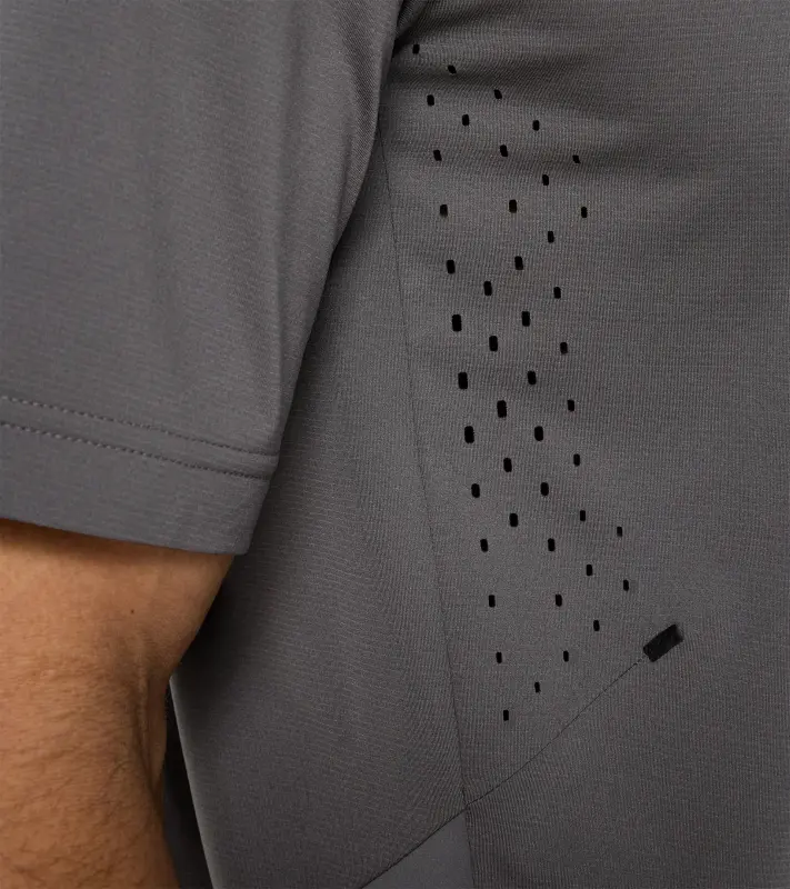 PORSCHE Bike shirt Unisex Tričko cyklistické sportovní funkční s potiskem a logem antracitová šedá