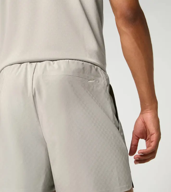 PORSCHE DESIGN Sport-Tex Swim Shorts Plavky koupací šortky s elastickým pasem a kapsičkou na zip z žakárové látky béžová