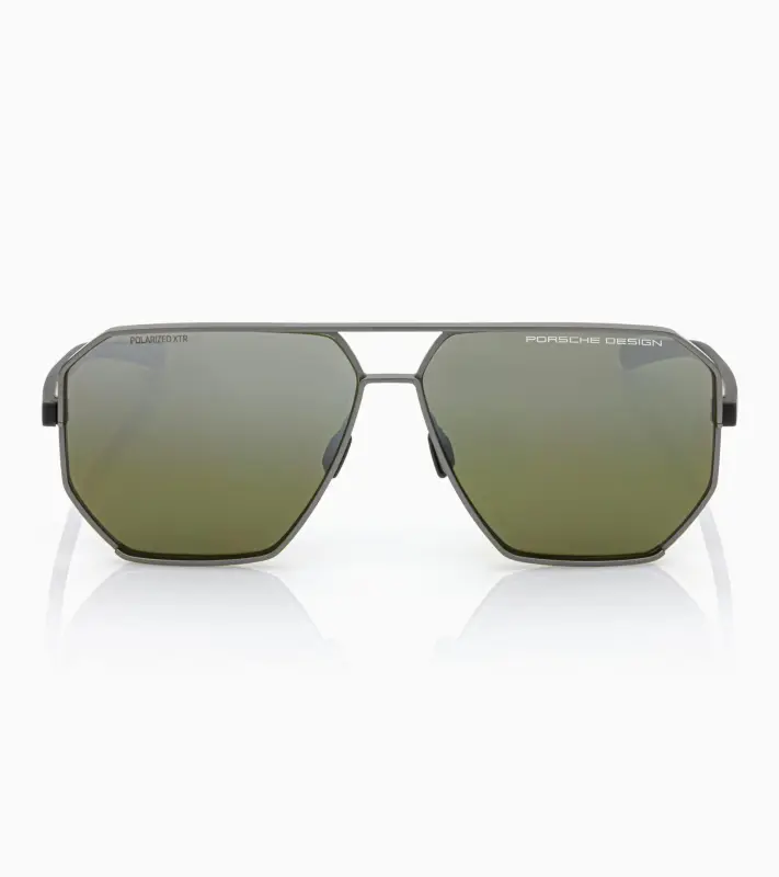 PORSCHE DESIGN P'8995 Targa #2 Sunglasses Sluneční brýle šedočerné a zelenými polarizovanými skly se zrcadlovým efektem