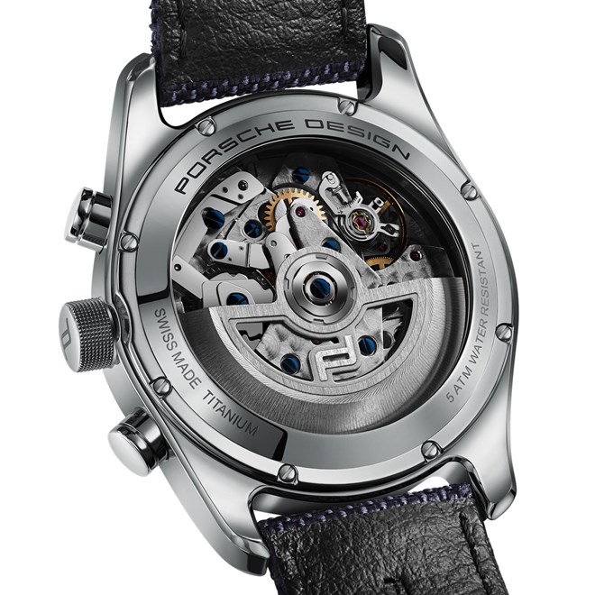 Porsche Design CHRONOTIMER SERIES 1 titanium modrá polished titanium black deep blue