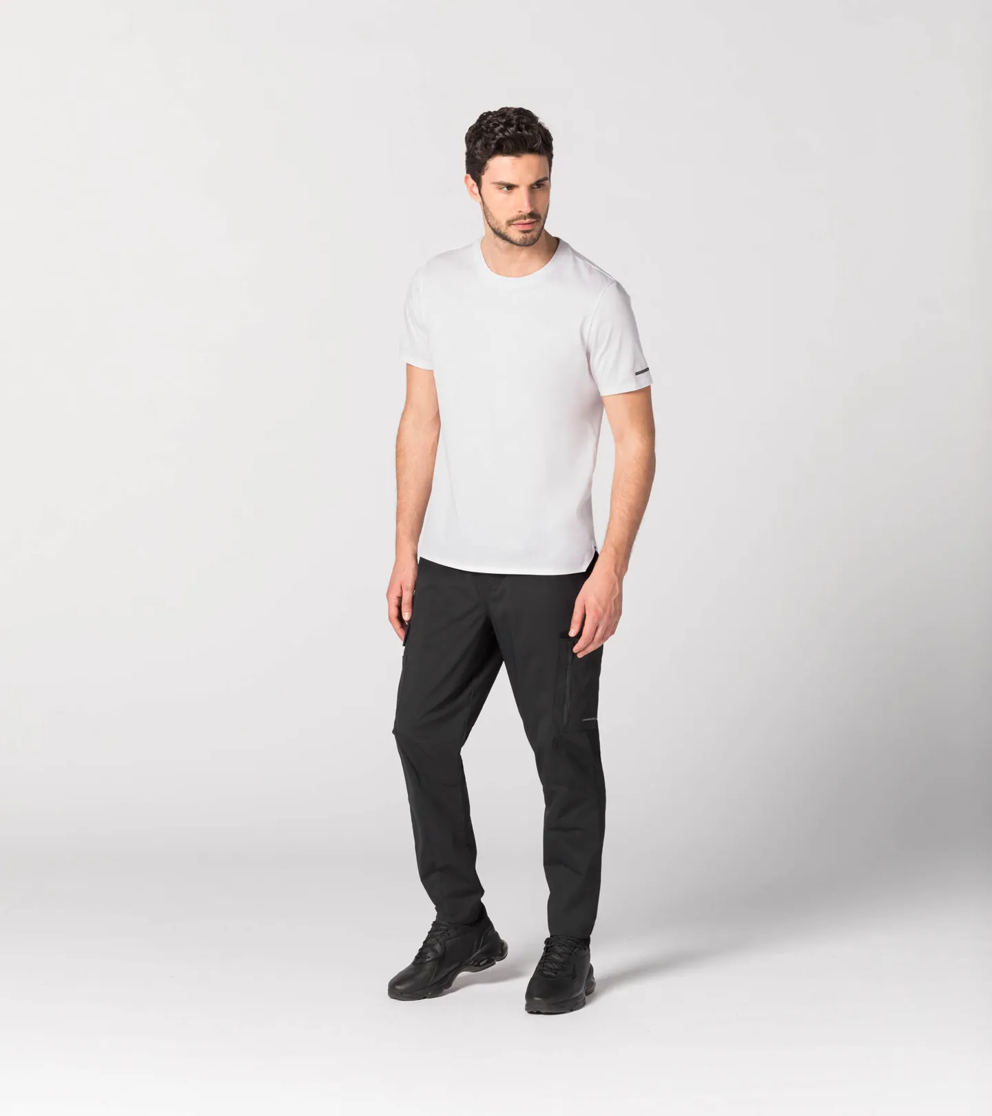 Porsche Design Essential T-SHIRT Tee Tričko s kulatým výstřihem bílé
