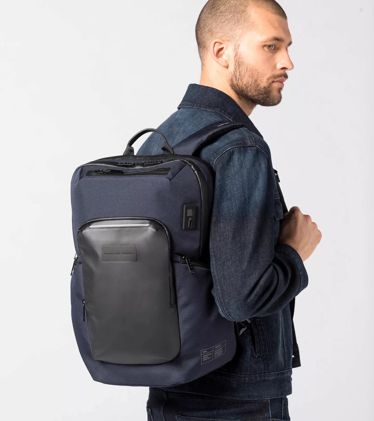 PORSCHE DESIGN Urban Eco Backpack M2 Batoh na záda kompaktní pracovní tmavě modrá