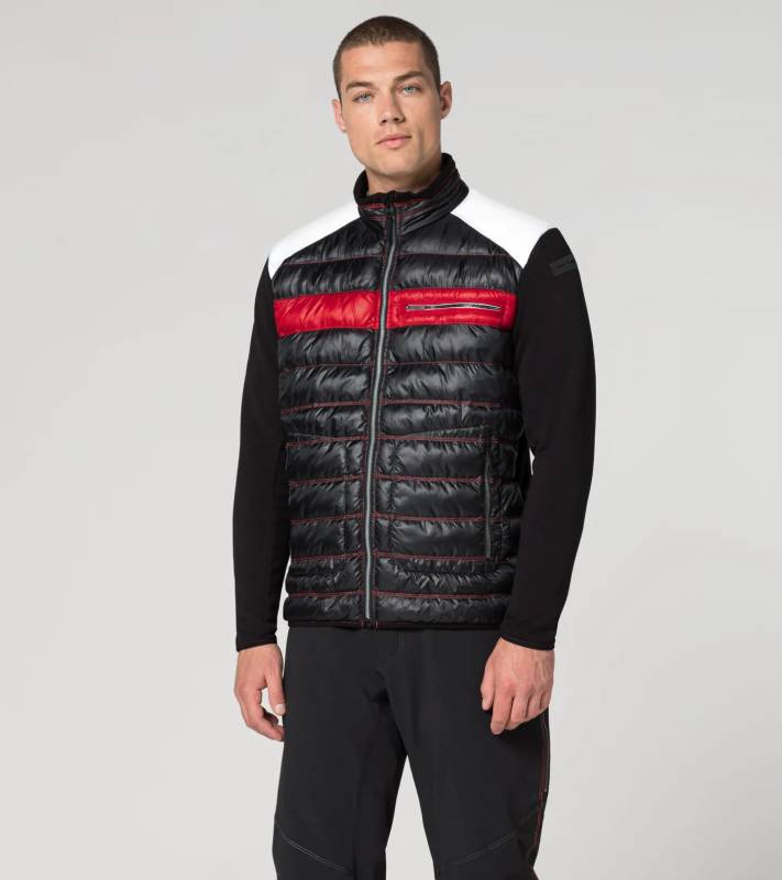 PORSCHE | HEAD Midlayer Lyžařská mikina na zip černočervená