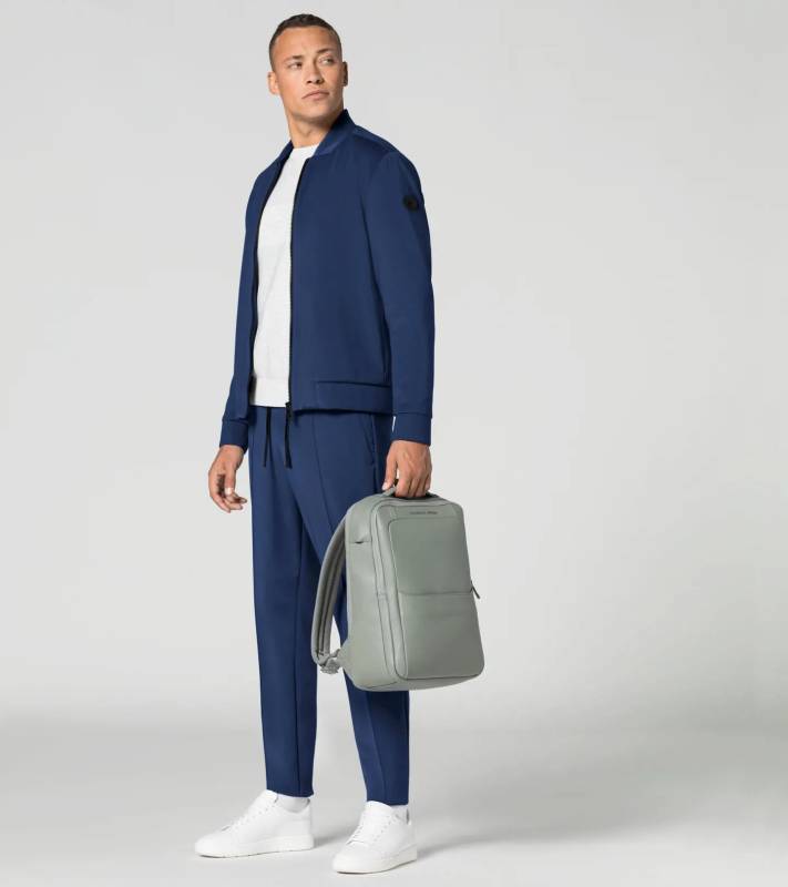 PORSCHE DESIGN Roadster Leather Backpack S1 Batoh menší velikosti kožený manažerský šedý