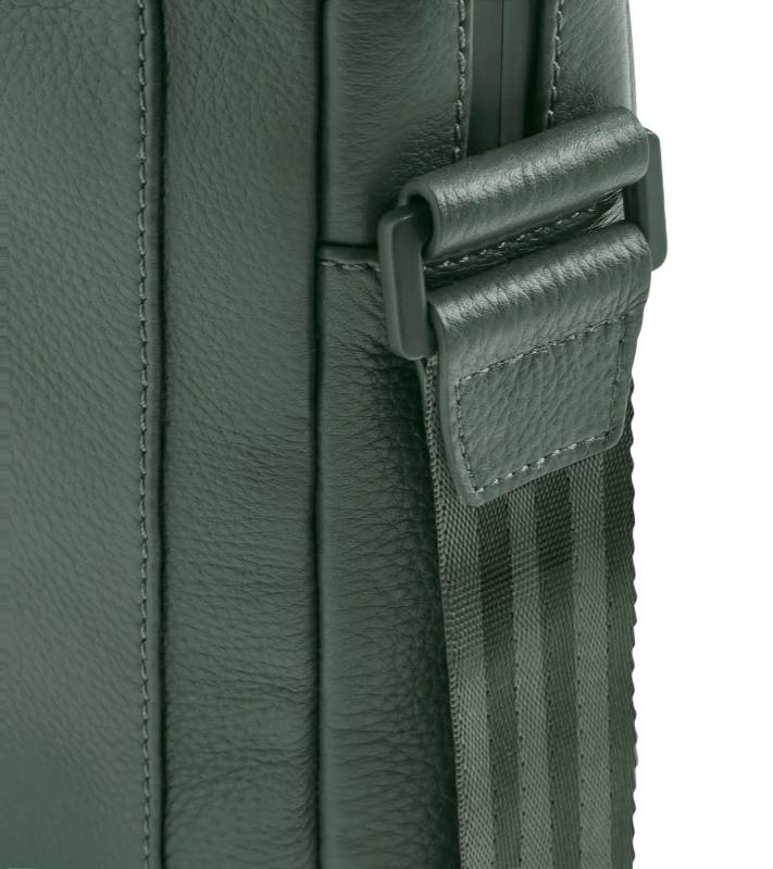 PORSCHE DESIGN Roadster Leather Shoulderbag XS Taška kožená malé velikosti přes rameno zelená