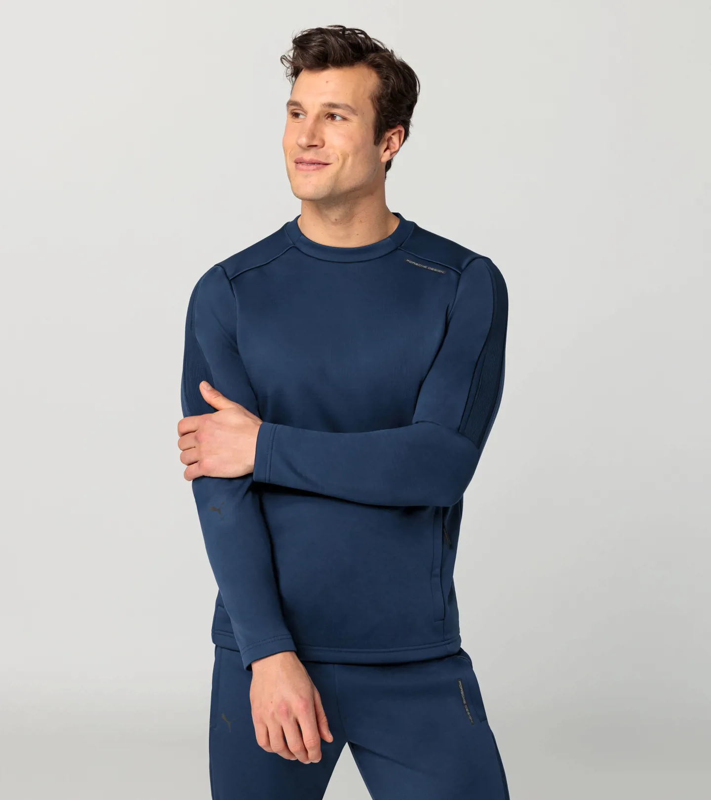PORSCHE DESIGN Crew neck sweater Svetr s výstřihem ke krku perská tmavě modrá