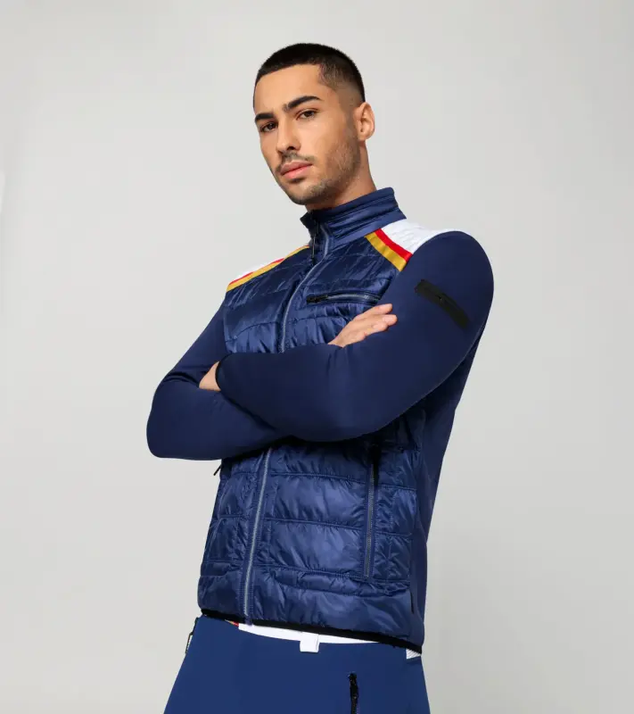 PORSCHE HEAD Dakar Midlayer Jacket Mikina střední vrstva sportovní zimní modrobílá Porsche 953