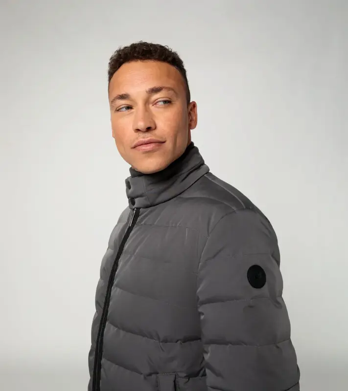 PORSCHE DESIGN Active lightweight jacket Lehká zateplená prošívaná bunda antracitově šedá