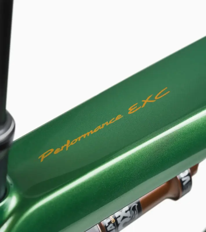 PORSCHE eBike Cross Performance EXC Jízdní horské elektrokolo karbonový rám zelená mamba
