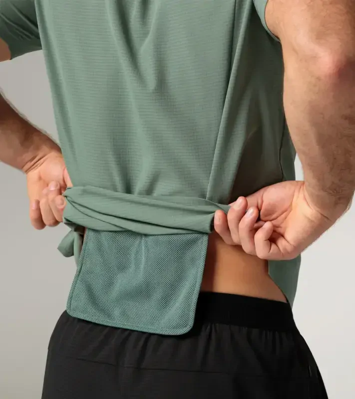 PORSCHE DESIGN Active T-shirt Tričko sportovní funkční eukalyptová zelená