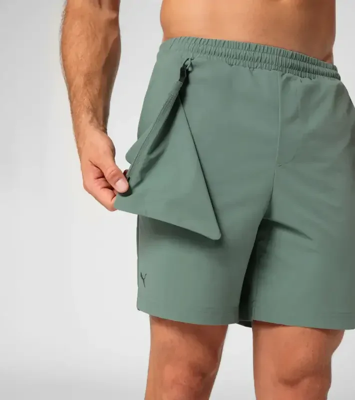 PORSCHE DESIGN Swimming shorts Plavky koupací šortky eukalyptová zelená