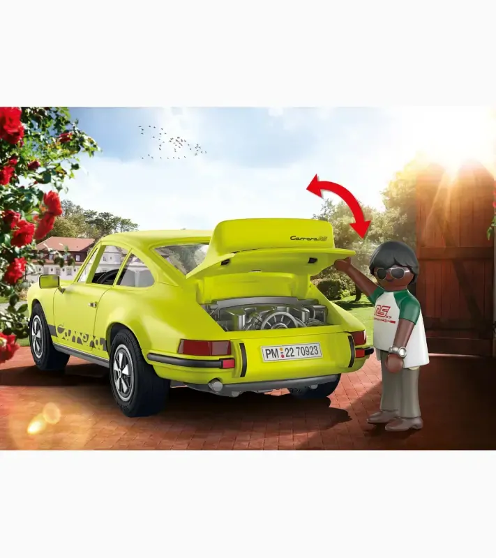 PORSCHE PLAYMOBIL® 911 Carrera RS 2.7 Model auta stavebnice 39 dílů s doplňky žlutá