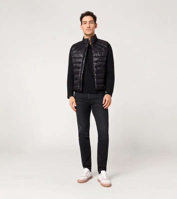 PORSCHE DESIGN Lightweight vest Vesta prošívaná odlehčená na zip černá