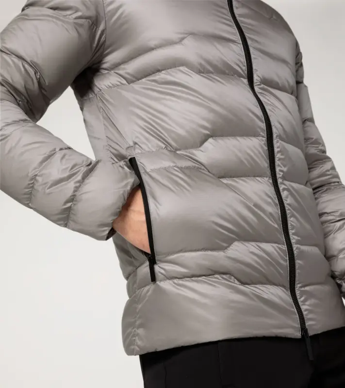 PORSCHE DESIGN Light Packable Jacket Bunda odlehčená sbalitelná prošívaná světle šedá