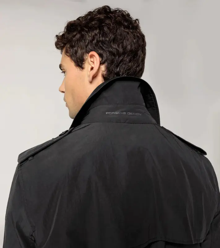 PORSCHE DESIGN Hybrid Trench Coat Trenčkot kabát pro chladnější počasí černá