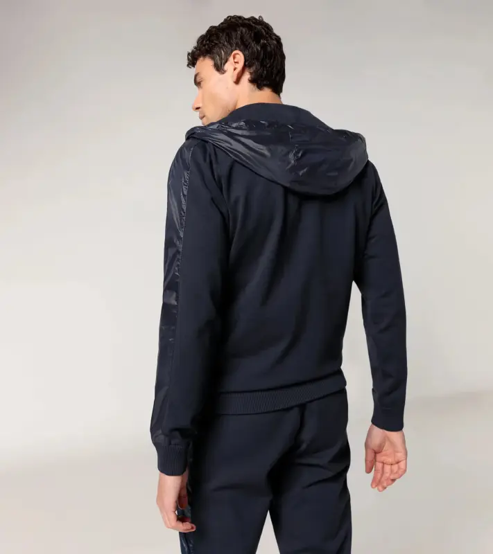 PORSCHE DESIGN Leisure Jacket Bunda volnočasová sportovní na zip s kapucí tmavě modrá