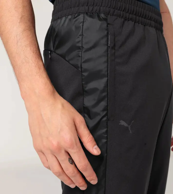 PORSCHE DESIGN Woven Tech Trousers Kalhoty tkané volnočasové sportovní černá