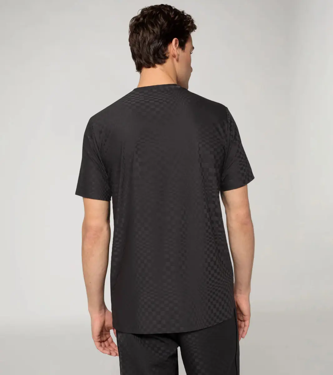 PORSCHE Jacquard T-shirt – 911 Spirit 70 žakárové tričko černé