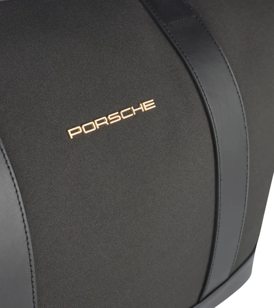PORSCHE Travel bag Heritage cestovní taška černá se zlatým logem