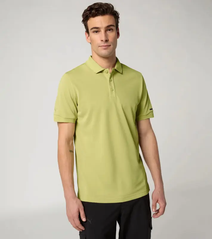 PORSCHE DESIGN Men's Polo Shirt Polokošile tričko s límečkem a knoflíčky jemně žlutá