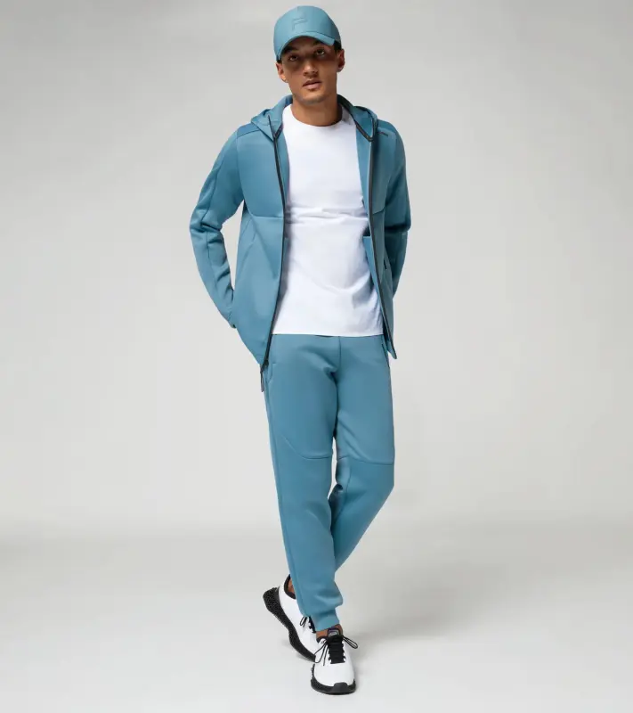PORSCHE DESIGN Hooded sweat jacket Mikina s kapucí světle modrá