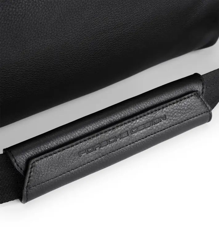 PORSCHE DESIGN Roadster Leather Weekender Zavazadlo taška velká cestovní s vnitřním organizérem a kapsami na zip černá