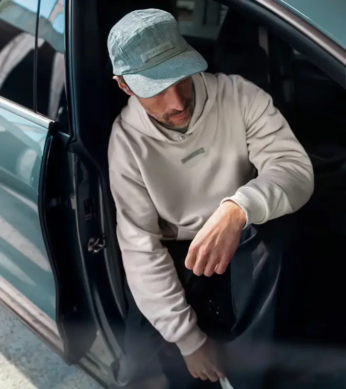 PORSCHE Urban five-panel cap Cayenne Electric Lifestyle Čepice kšiltovka stylová s nápisem mátová zelená
