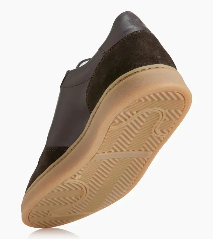 PORSCHE DESIGN Gumsole Sneaker Obuv teniska volnočasová sportovního střihu tmavě hnědá