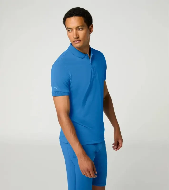 PORSCHE DESIGN Men's Polo Shirt Polokošile tričko s límečkem a knoflíčky s UV faktorem 30+ modrá