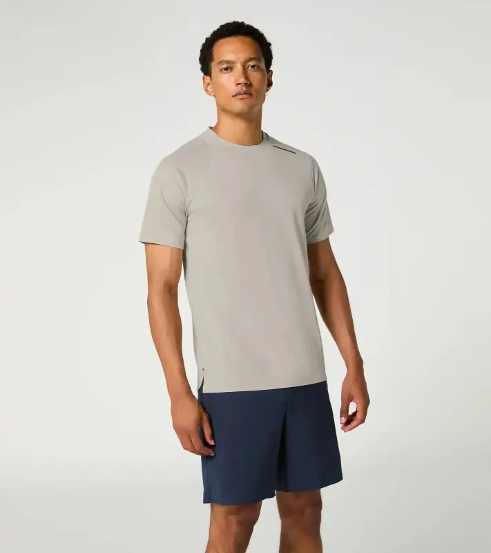 PORSCHE DESIGN Sport-Tex Jacquard T-Shirt Tričko žakárové s kulatým výstřihem béžová