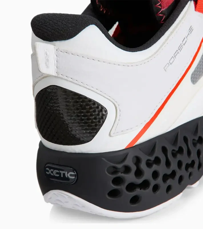 PORSCHE DESIGN Xetic S Seasonal Transparency Sneaker Obuv volnočasová sportovní odlehčená transparentní v kombinaci bílé a lávově oranžové