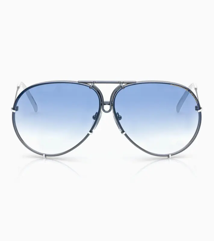 PORSCHE DESIGN P´8478 Sunglasses Iconic Aviator #1 Ladies Capsule Sluneční brýle Pilotky dámské modrobílé s výměnnými skly v modrém nebo šedém gradientu