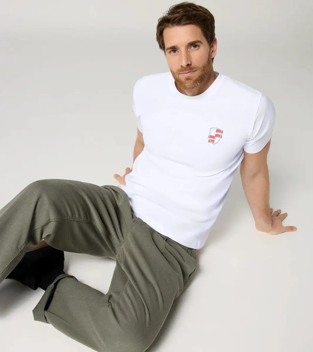 PORSCHE T-shirt - 911 GT3 S/C tričko s potiskem bílá