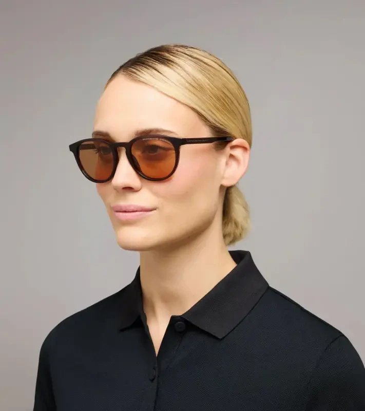 PORSCHE DESIGN P´86025 Sunglasses EDITION A #2 Uni Sluneční brýle nadčasového klasického tvaru hnědé se světle hnědými skly