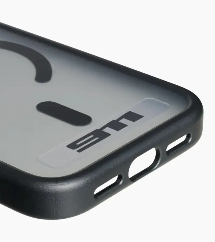 PORSCHE Snap-on case for iPhone® 18 Pro Kryt mobilního telefonu iPhone 18 Pro se znakem Porsche černý hliníkový rámeček