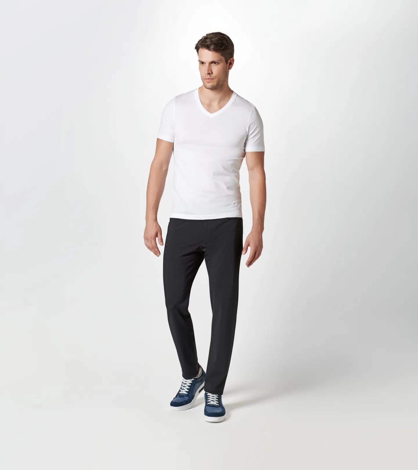 Porsche Design V-Neck Tee Tričko bavlněné s výstřihem do V