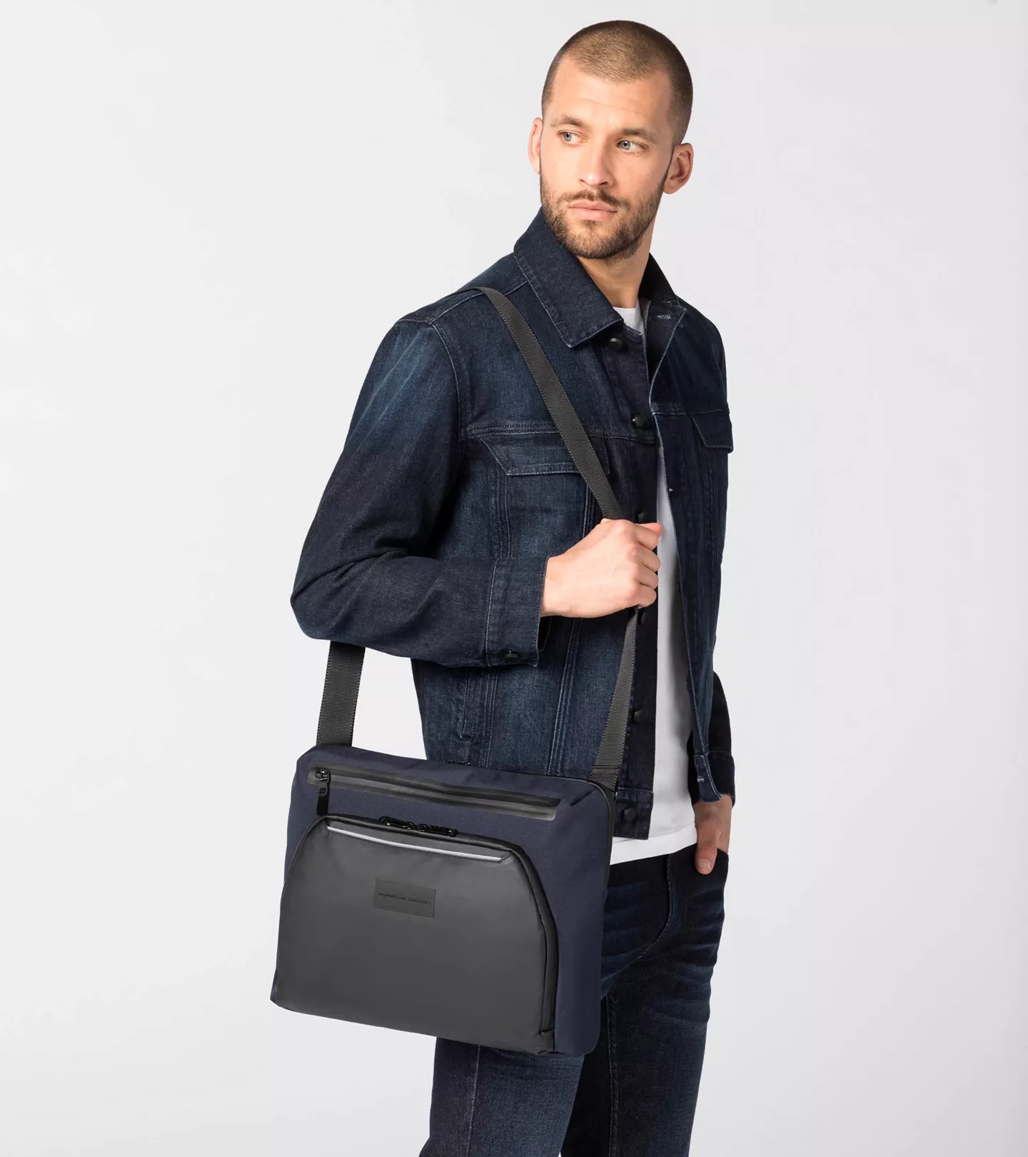 Porsche Design Urban Eco Messenger Bag Manažerská taška přes rameno tmavě modrá dark blue