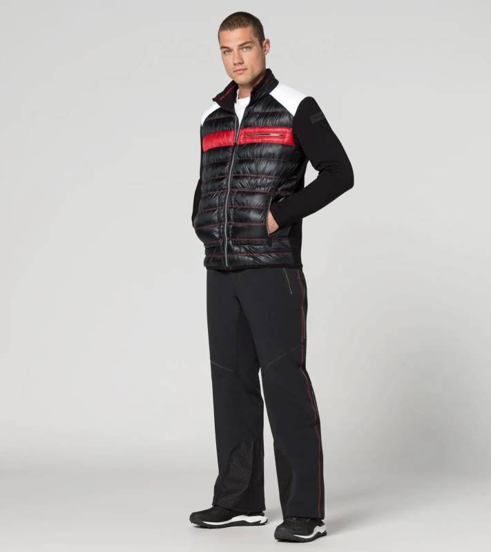 PORSCHE | HEAD Midlayer Lyžařská mikina na zip černočervená