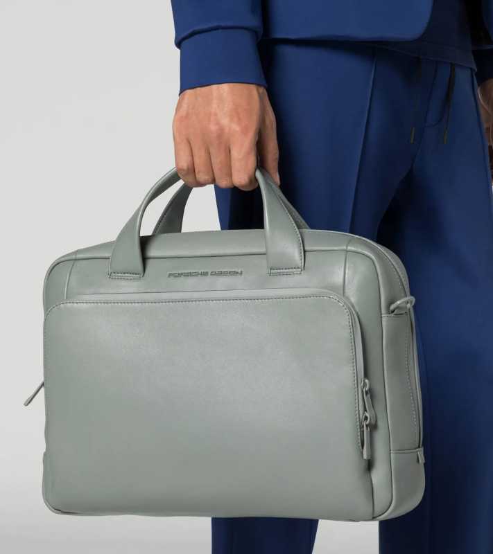 Porsche Design Roadster Leather Briefcase S aktovka kožená šedá
