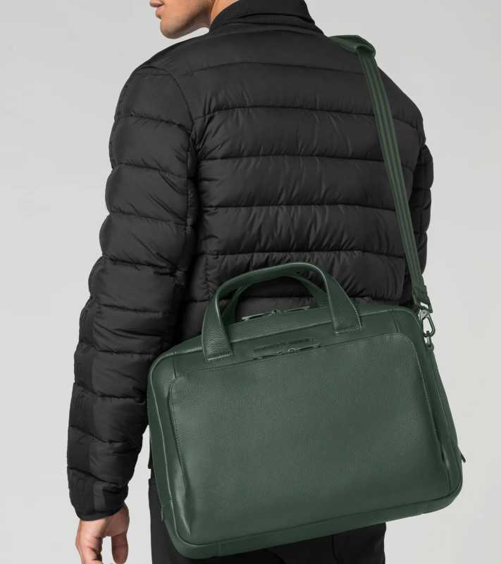 Porsche Design Roadster Leather Briefcase S aktovka kožená zelená