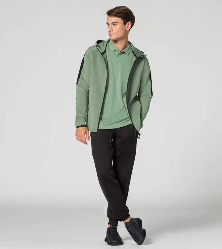 PORSCHE DESIGN Hoodie Sportovní volnočasová mikina s kapucí zelená