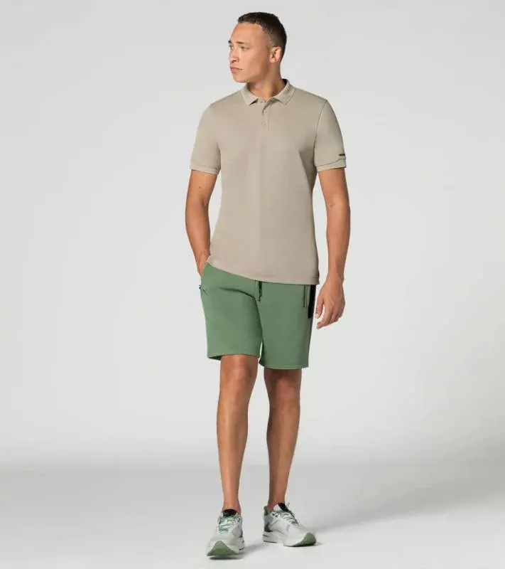 PORSCHE DESIGN Men's Polo Shirt Tričko s límečkem a knoflíčky béžová