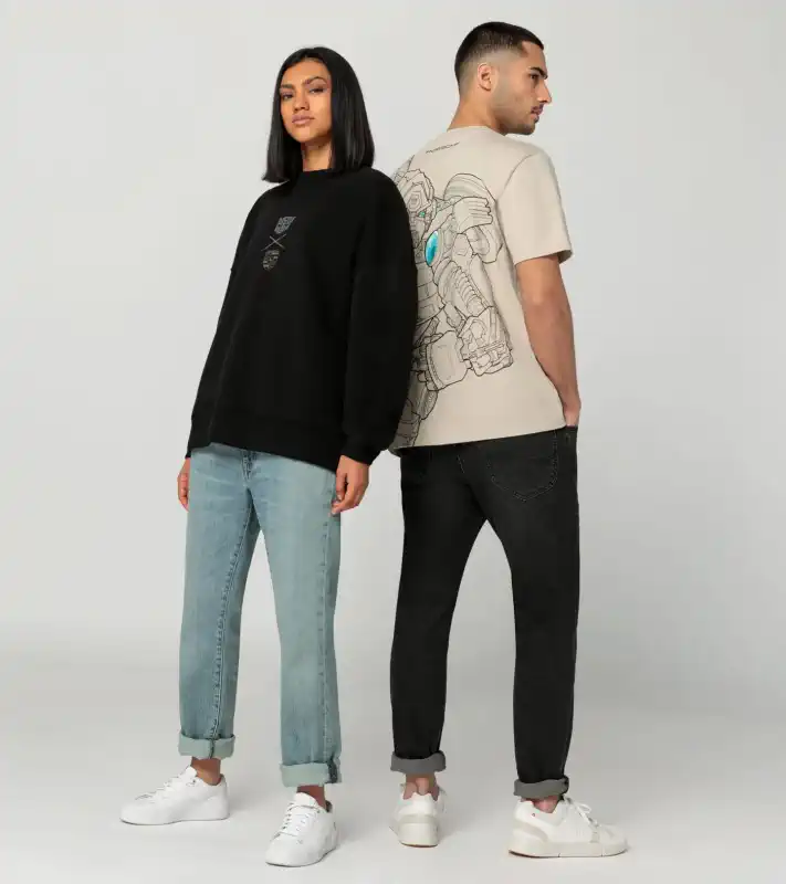 PORSCHE DESIGN – Transformers triko, béžová barva