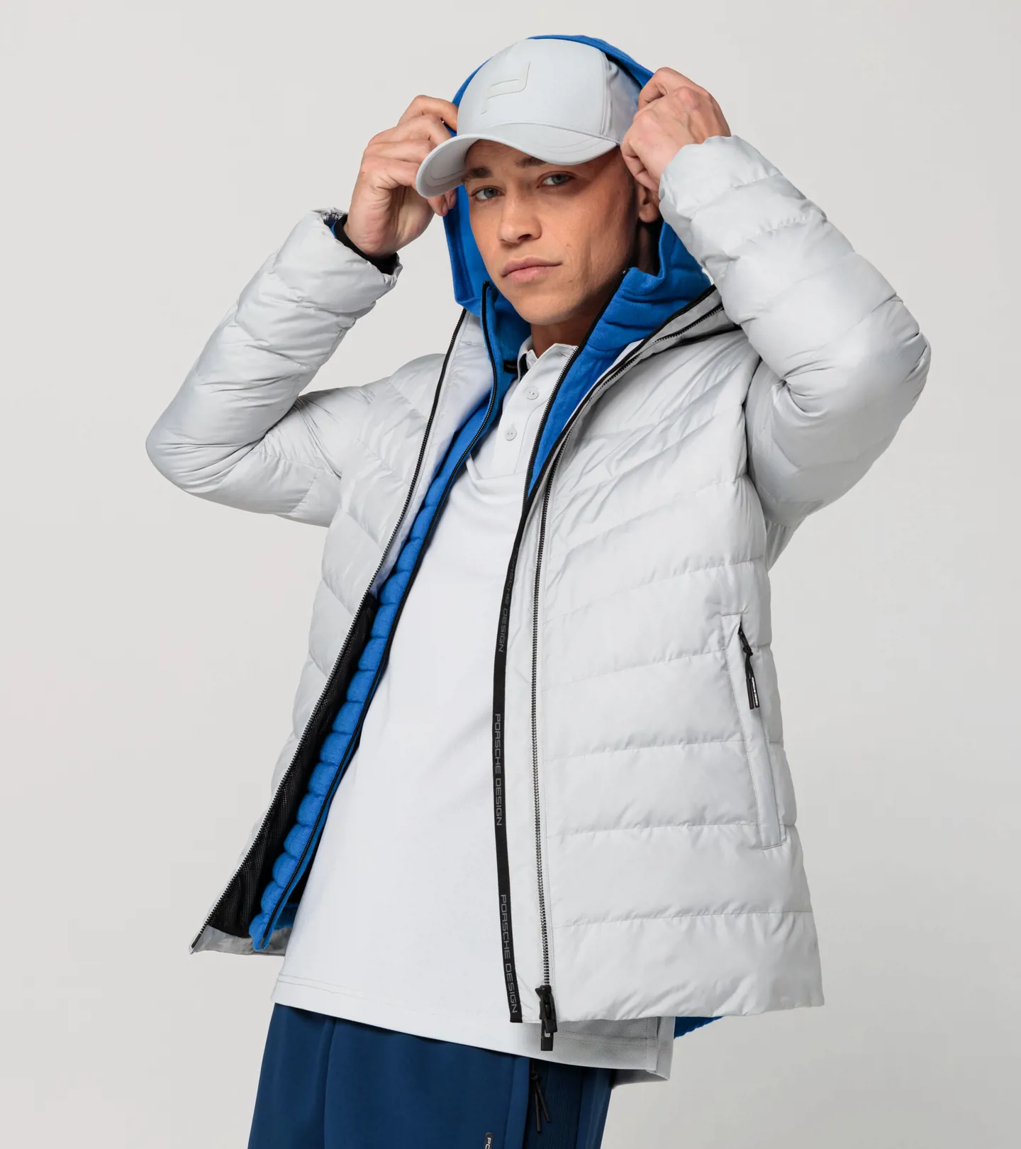 PORSCHE DESIGN Light Packable Jacket Odlehčená prošívaná bunda popelavě šedá