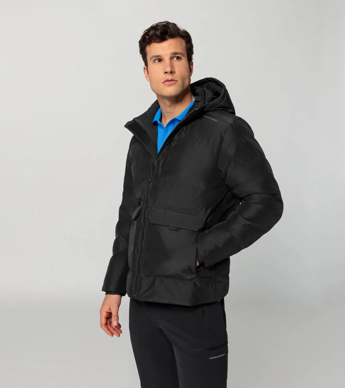 PORSCHE DESIGN Padded Jacket Bunda prošívaná zimní vyteplená černá