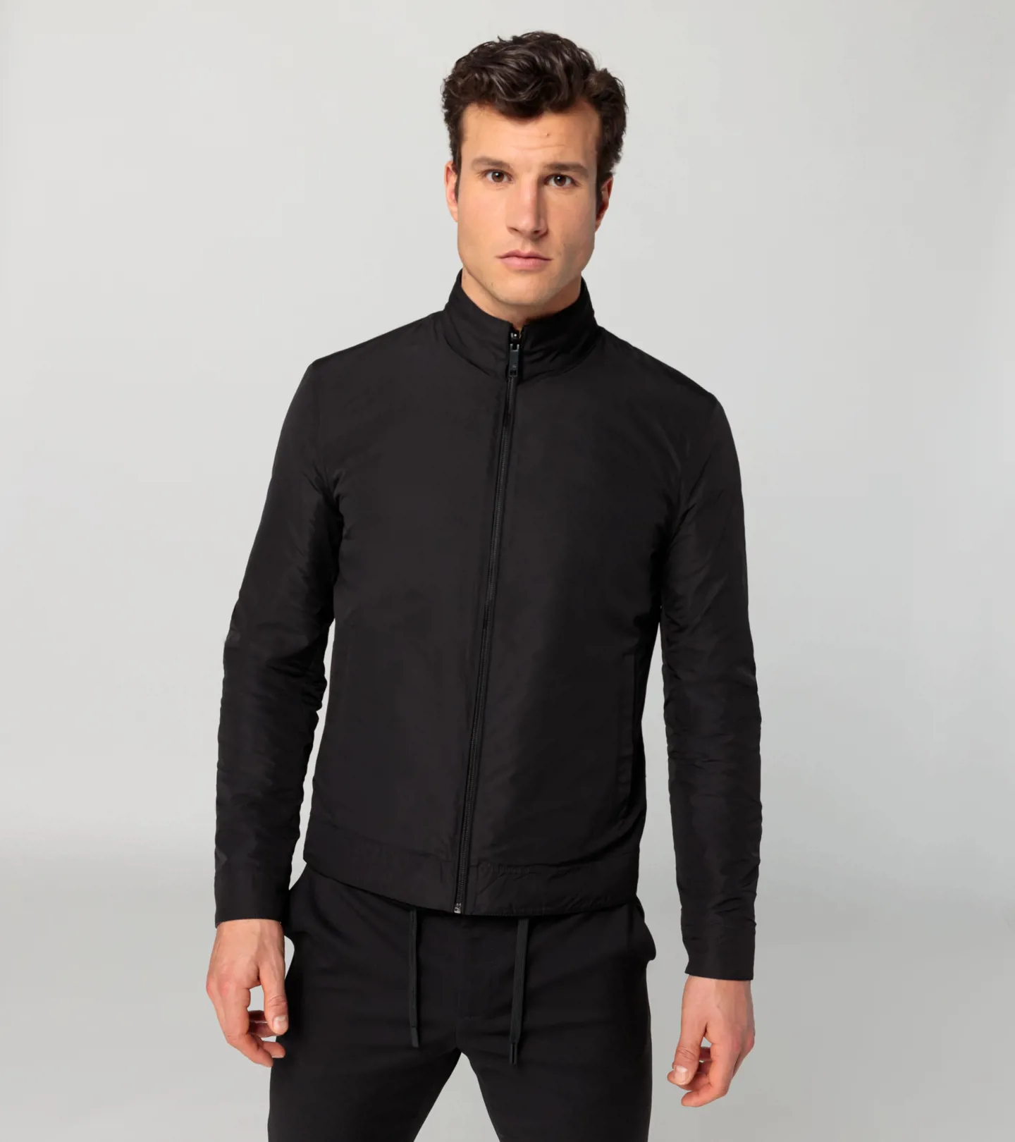PORSCHE DESIGN Athleisure reverse leather jacket Bunda kožená oboustranná černá