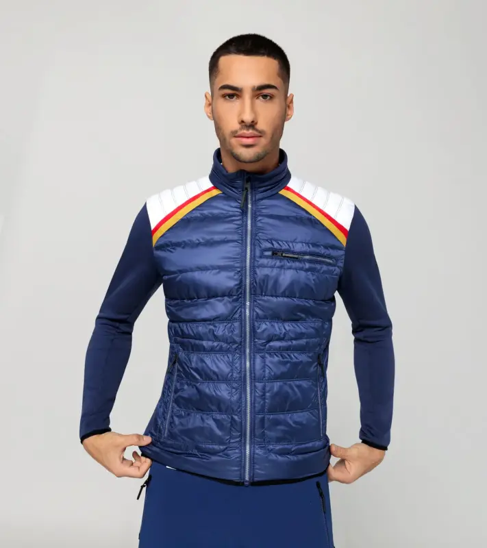 PORSCHE HEAD Dakar Midlayer Jacket Mikina střední vrstva sportovní zimní modrobílá Porsche 953
