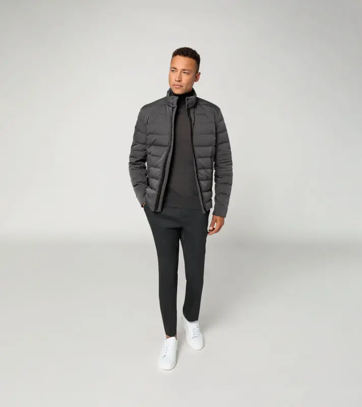 PORSCHE DESIGN Active lightweight jacket Lehká zateplená prošívaná bunda antracitově šedá